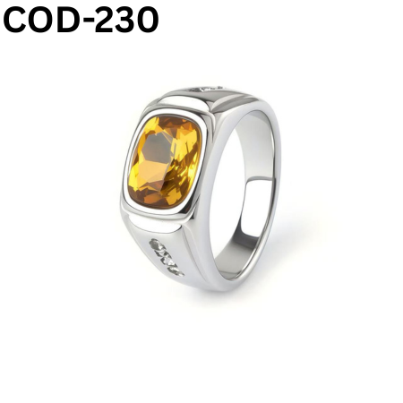 JP Italian Bio Golden Stone Rings (COD-230)